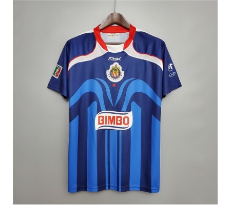 Chivas Guadalajara 06/07 Away Blue Soccer Jersey